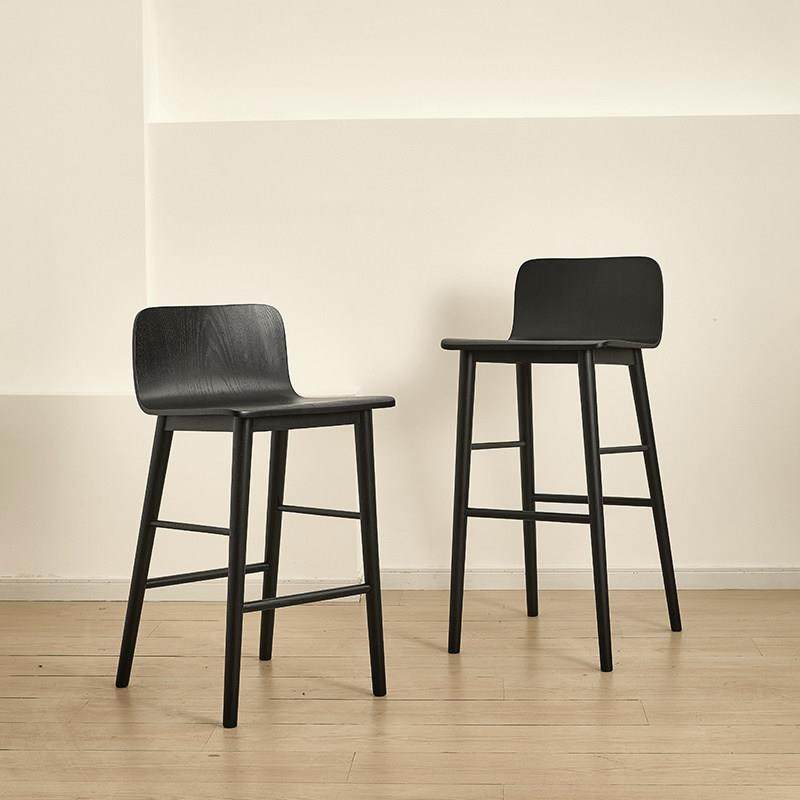 新款现代简约酒吧椅实木靠背吧凳北欧实木酒吧椅丹麦设计师吧台椅,住宅家具,家用高脚椅,淘宝优惠券,粉丝福利购,淘宝优惠卷