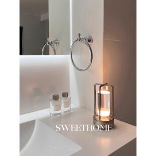 SweetHome * 水晶覆古充电台灯卧室床头灯轻奢高级感酒餐吧气氛灯