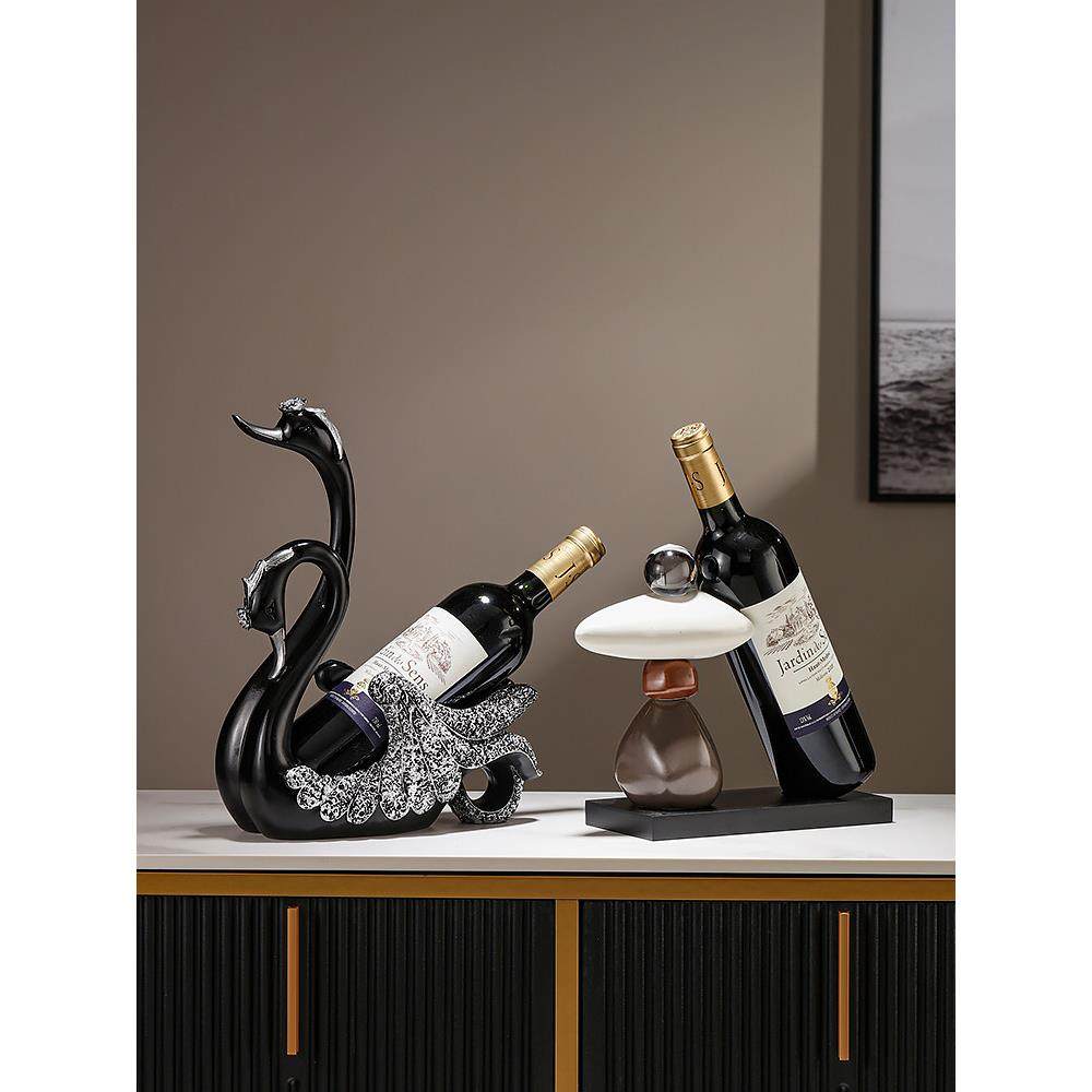 欧式红酒网红酒瓶架轻奢创意高档天鹅摆件家居客厅电视酒柜装饰品,餐饮具,酒架,淘宝优惠券,粉丝福利购,淘宝优惠卷