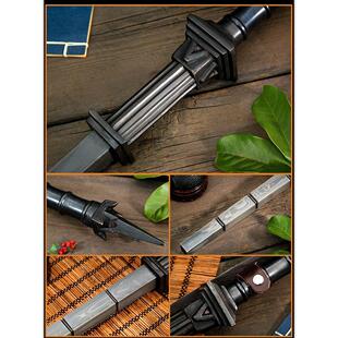 亢龙锏狄仁杰 蒋氏武术双锏花纹钢鞭秦琼十八兵器手工锻打 未开刃