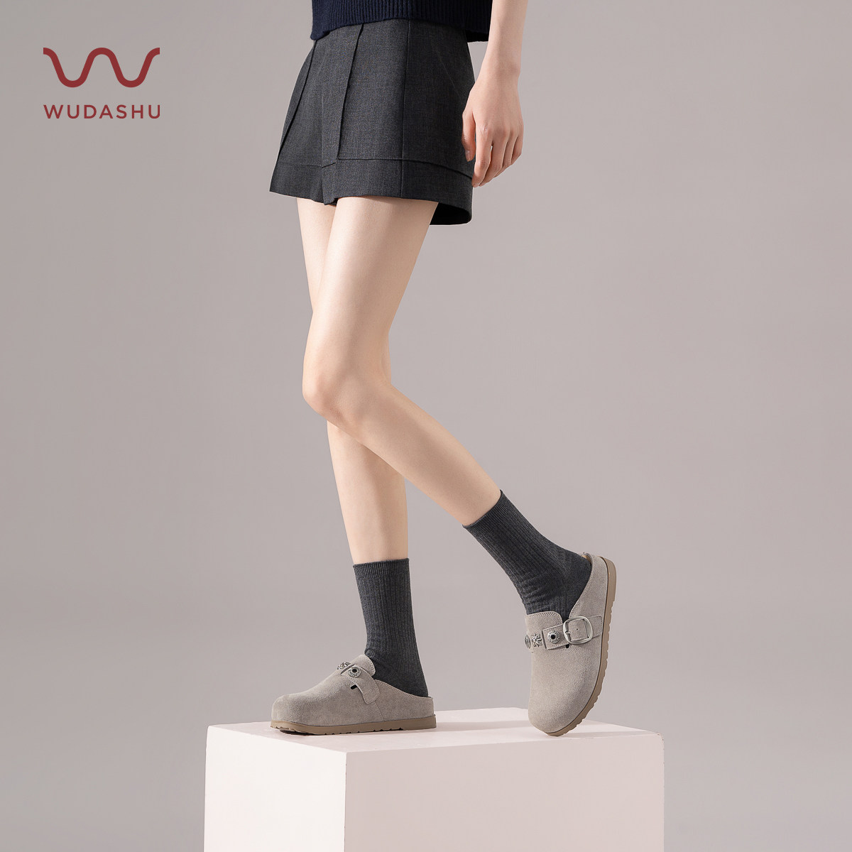 吴大叔吴大叔2026新款勃肯鞋通勤舒适一脚蹬懒人鞋日常百搭穆勒鞋