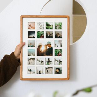 多宫格实木相框定制拼图宝宝周岁照片相簿礼物大小格挂墙多图摆台