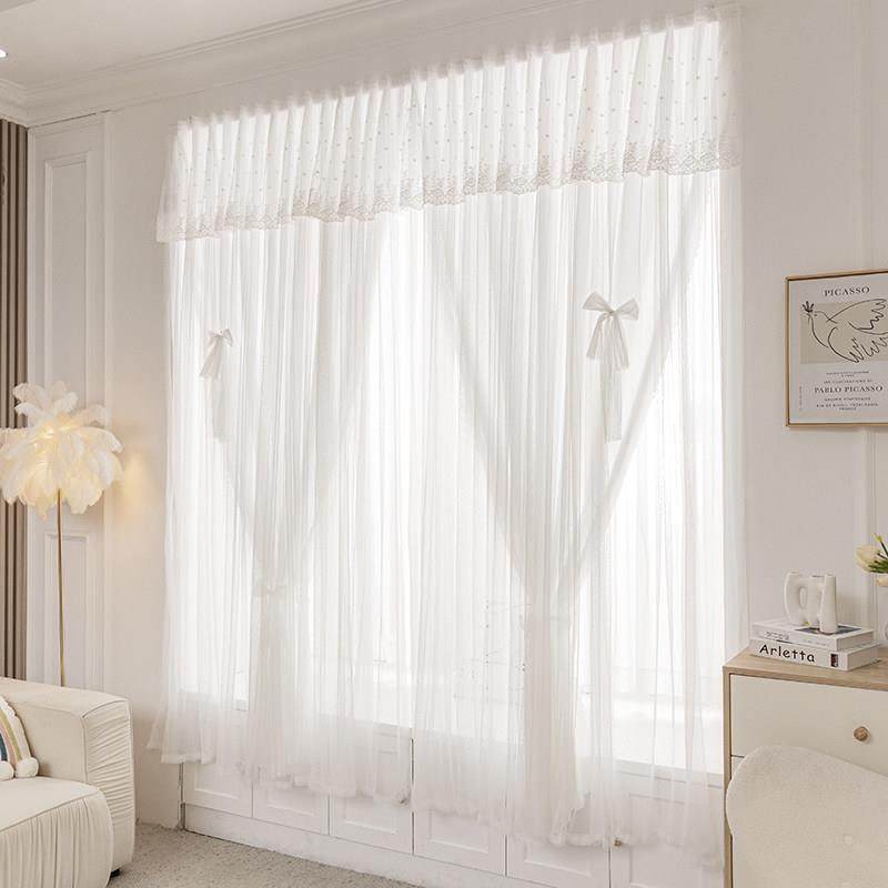 网红简约免打孔简单安装魔术贴双层布纱一体卧室成品阳台飘窗窗帘,居家布艺,定制窗帘,淘宝优惠券,粉丝福利购,淘宝优惠卷