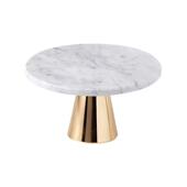 北欧大理石高脚托盘玻璃罩展示架面包甜品蛋糕美食西餐厅装 饰摆台