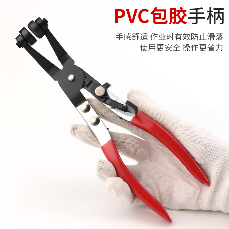 汽车水管钳直型喉式管束钳卡扣钳卡箍钳可弯喉式油管钳子汽修工具