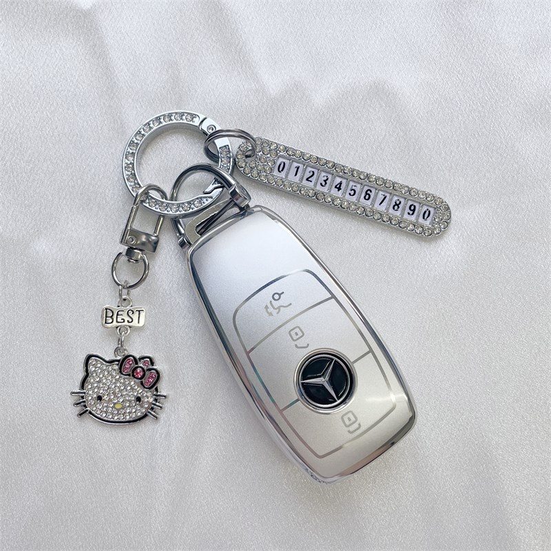 适用e300l钥匙套A200 glb200女glc扣gla200 c200l车c260l可爱