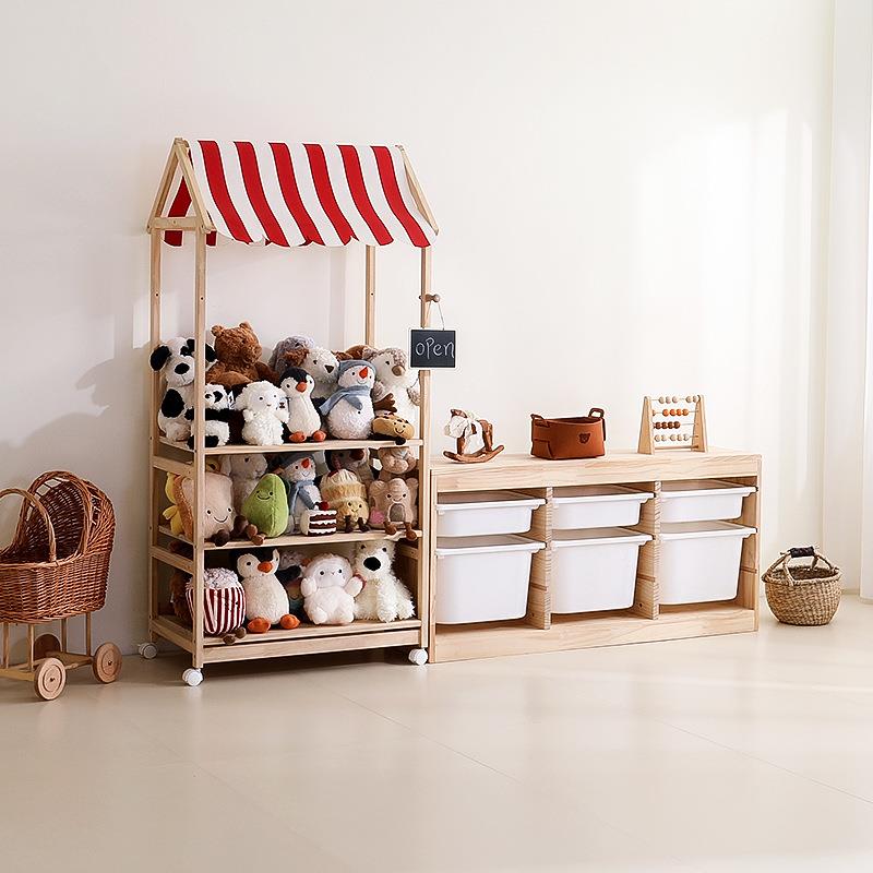 (活动价）儿童车房卖铺置物架玩具收纳架小孩子过家偶家小小推宝