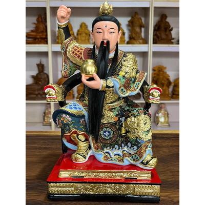 雷公雷神雷祖樟脑木雕九天英源雷胜普化天尊彩绘神像生长皇帝