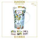 DUNOON丹侬骨瓷马克杯大容量复古杯子陶瓷家用创意植物文化简介