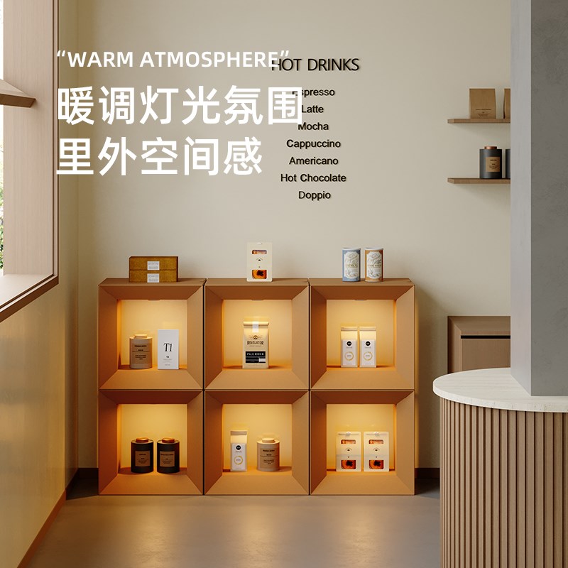 陈象回字展架多层置物架展示陈列架落地可折叠零食货架简易书架