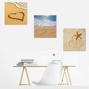 楼梯间装饰画组合三联无框画现代简约小清新过道走廊壁画客厅挂画