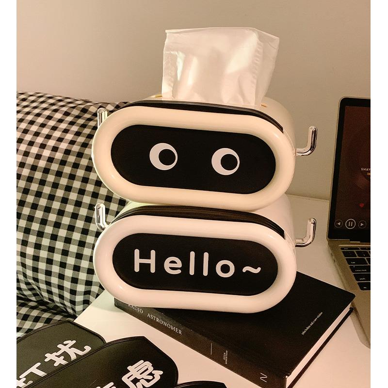 新款创意纸巾盒家用客厅弹簧卫生纸盒茶几办公室桌面收纳盒可爱学