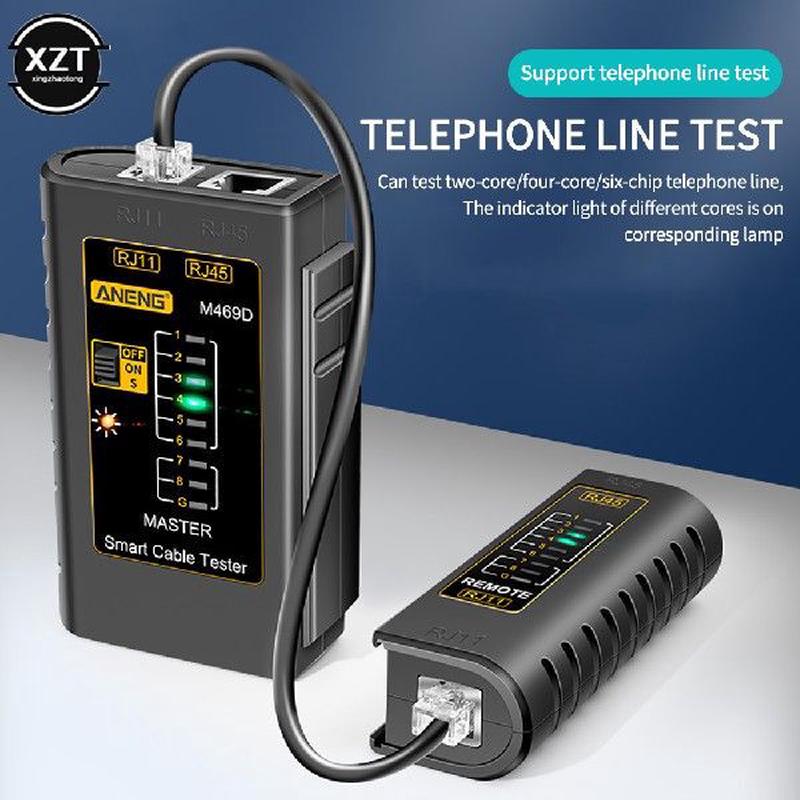 New M469D Cable lan tester Network Cable Tester RJ45 RJ11