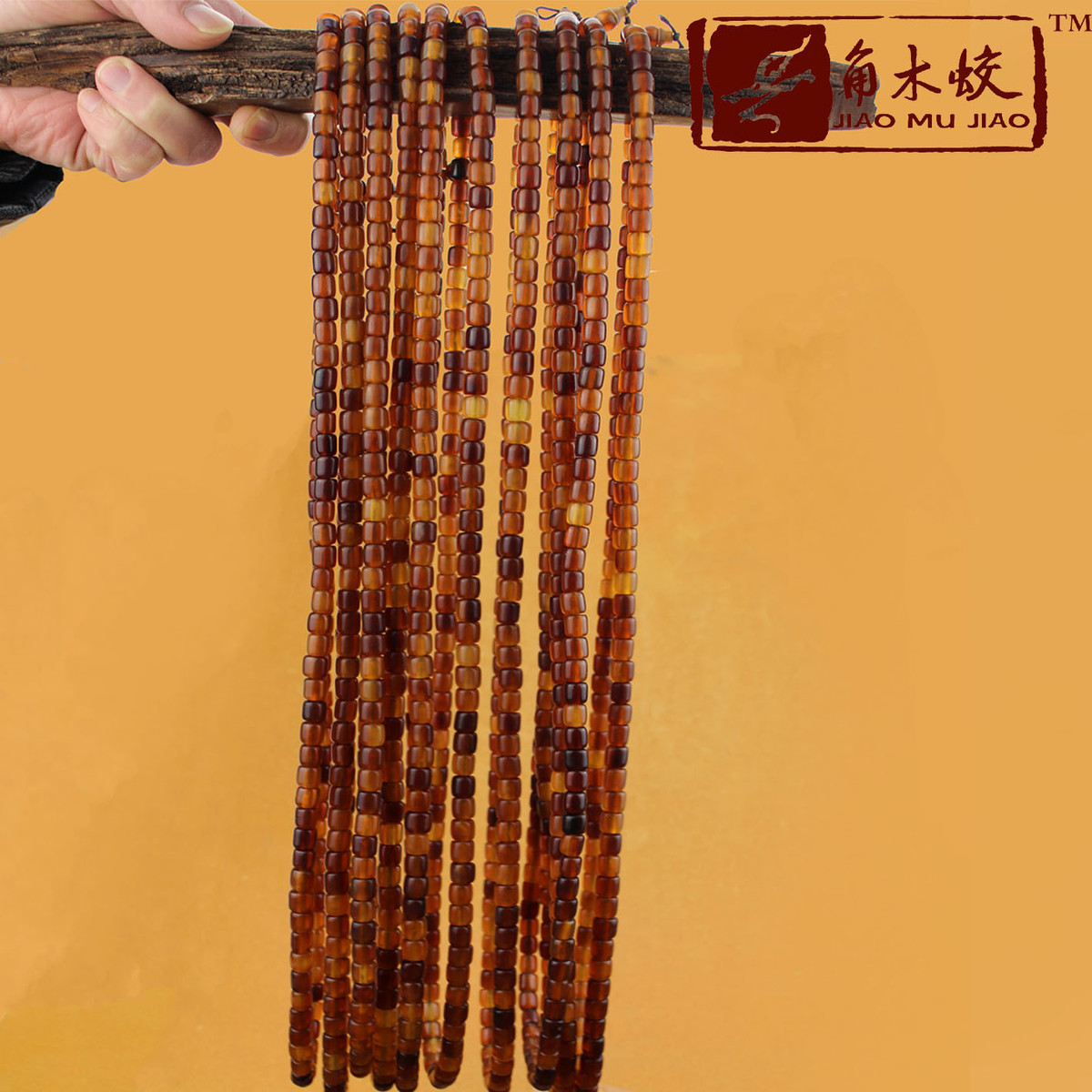 781品牌厂家批发精品仿古长串手串牦牛角手链复古牛角佛珠