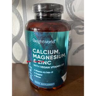 现货德国正品原装weightworld kalzium magnesium zink 400粒年量