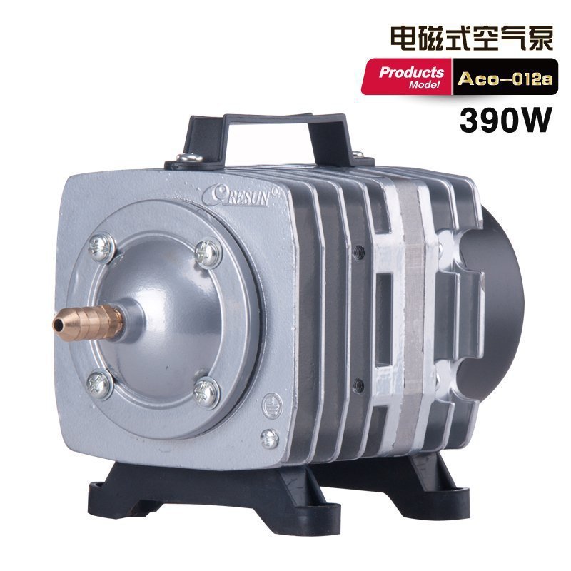 增氧泵鱼缸鱼池海鲜池氧气泵日生电磁式空气泵ACO-012A打氧机390W