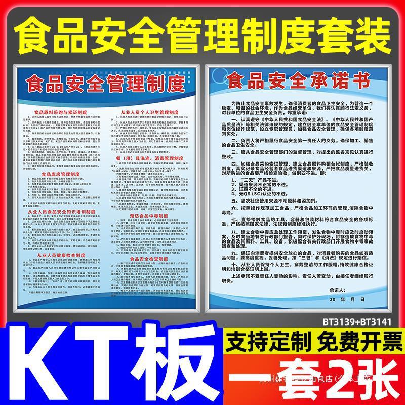 餐饮业食品厂安全管理制度厨房食堂卫生检查留样标识牌从业人员健