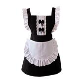 漂亮透气工作围裙定制印字女家用厨房上班围腰棉布耐磨工装 美甲店