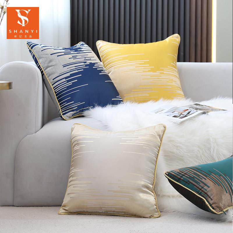 新中式抱枕沙发客厅飘窗靠垫中国风高端双面方形抱枕套含芯可拆洗