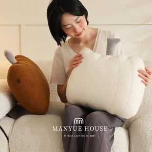 蔓越家 北欧ins客厅沙发南瓜趣味抱枕靠垫办公室午睡枕腰枕靠背