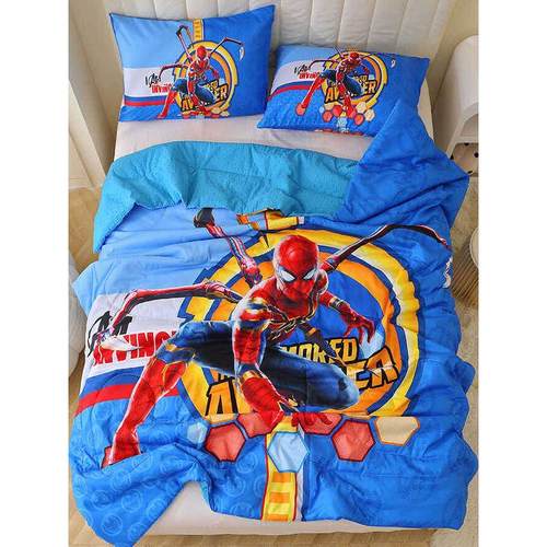 蜘蛛侠豆豆被夏季凉爽被夏季双人空调被卡通单身儿童男生学生宿舍