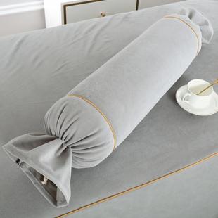 美容院美体按摩养生推拿SPA脚枕圆柱抽绳枕头腿腰靠糖果枕美容院