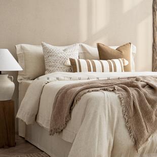 家用床上用品民宿棉麻高级感样板间床品中古风 侘寂 元 熙壹品