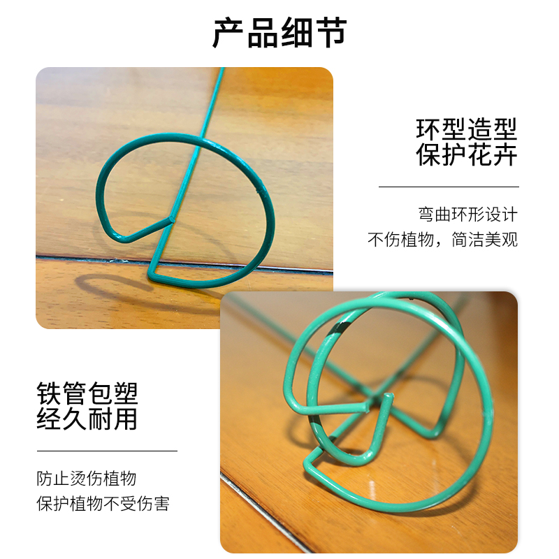 植物支撑杆朱顶红蝴蝶兰绣球爬藤固定架花卉防倒伏月季铁艺花架