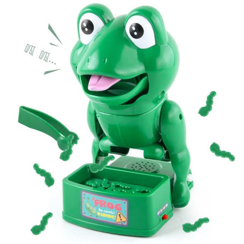 儿童偷骨头咬手指青蛙聚会整蛊青蛙咬手指儿童恶搞减压恶犬玩具