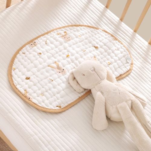 婴儿云片枕新生儿透气吸汗宝宝枕头防吐奶枕片纱布枕巾夏季