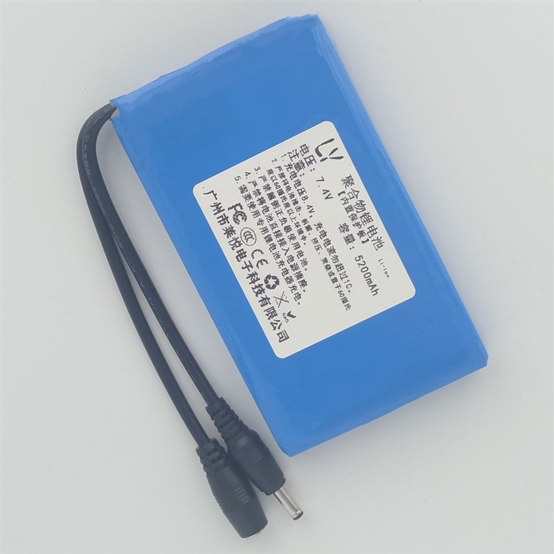 锂电池组7.4v聚合物8.4-9v可充电户外音响扩音器超大容量10000mAh