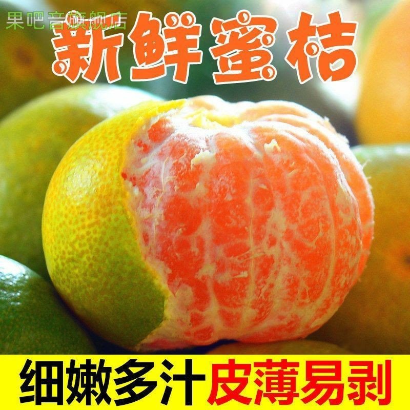 蜜桔新鲜水果带箱3斤青皮蜜橘应季早熟橘子无籽桔子整箱包邮,水产肉类/新鲜蔬果/熟食,桔子,淘宝优惠券,粉丝福利购,淘宝优惠卷