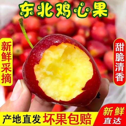 26年东北鸡心果沙果锦绣海棠果现摘现发孕妇水果整箱包邮小苹果