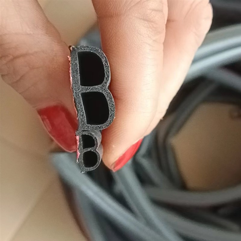 汽车密封隔音条防水车门密封条防尘隔音加厚通用B型密封胶条改装