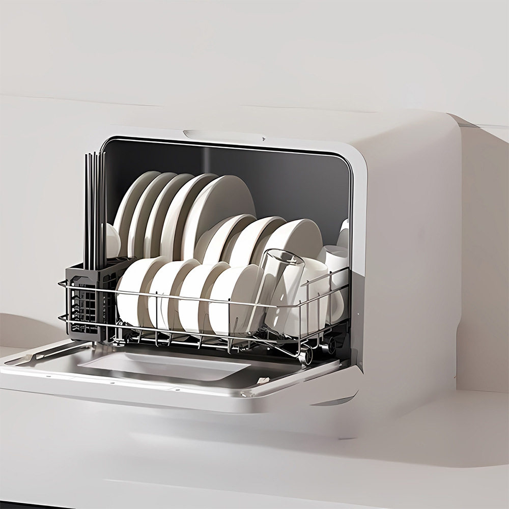 工厂家电厨房便携式家用台式6人容量小型智能迷你洗碗机