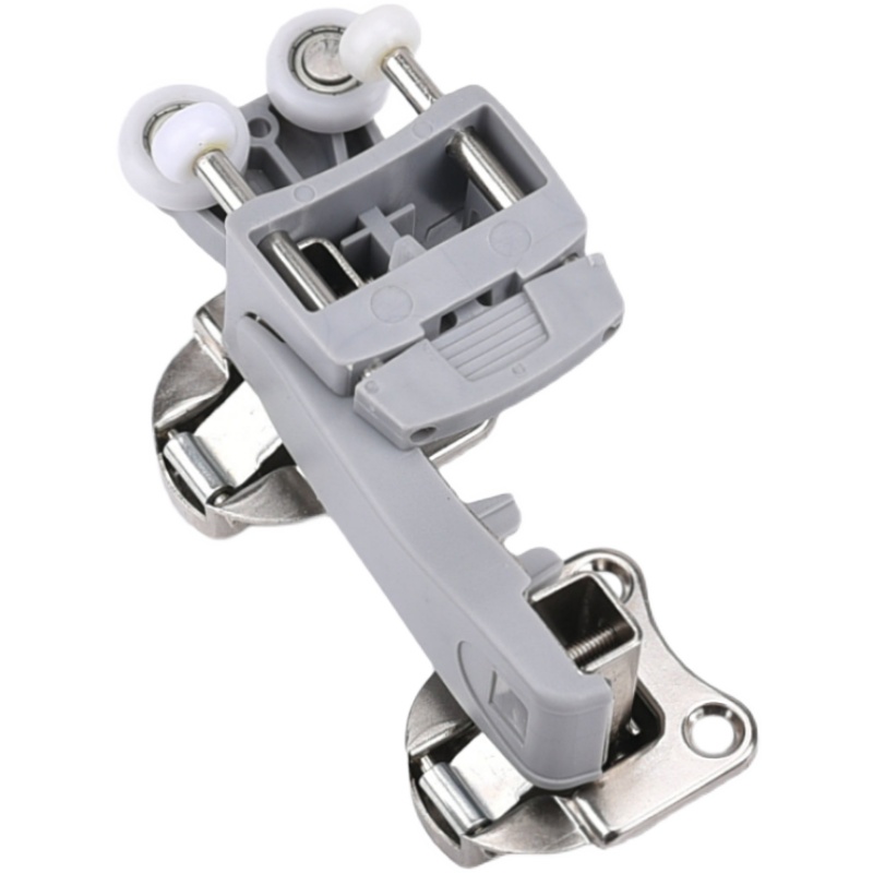 衣柜橱柜折叠门五金配件对折四折书柜推拉滑轮移门轮橱柜单轮吊滑