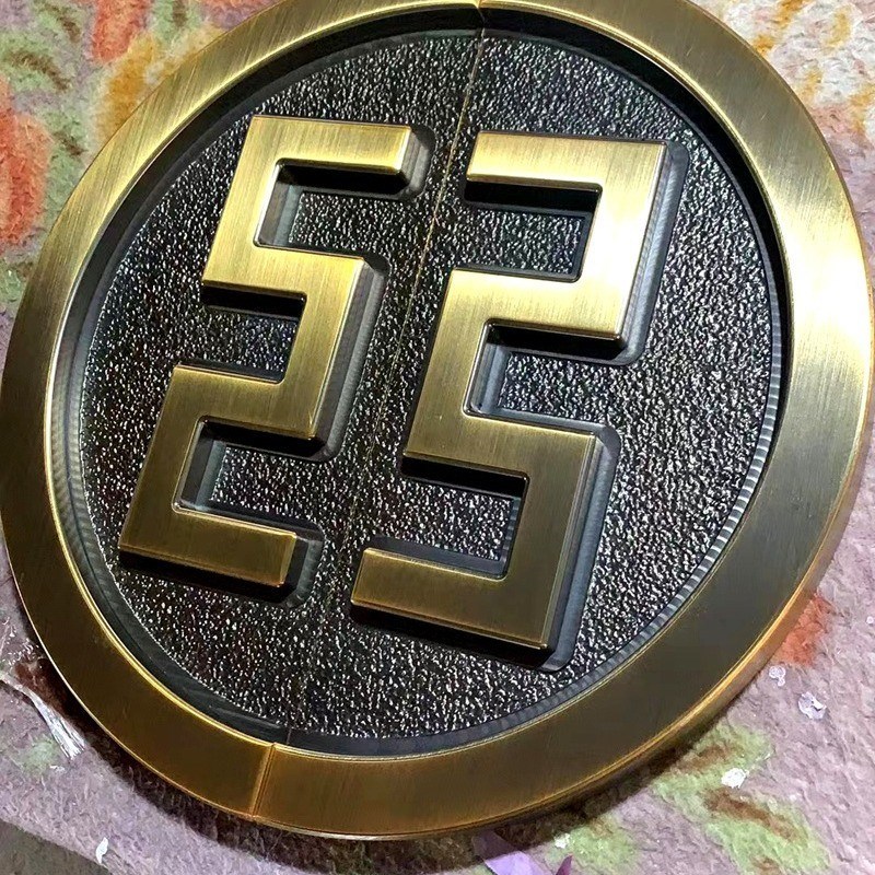 定制铝合金玻拉手酒店会所大门中式半圆复古拉手铜铝中式门把手