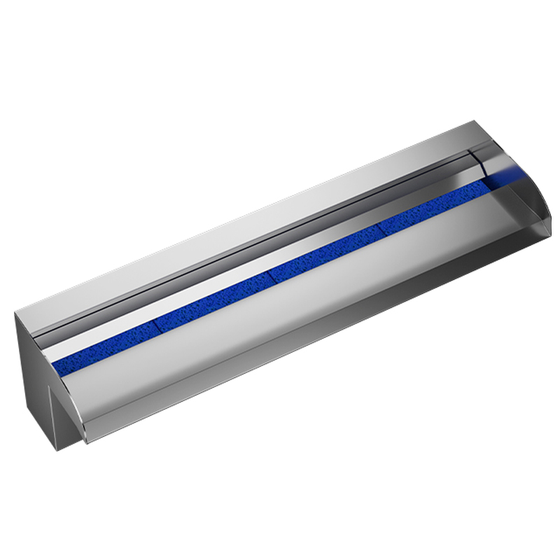 单色灯水幕墙不锈钢瀑布出水口流水墙水幕水景墙水景流水槽流水口