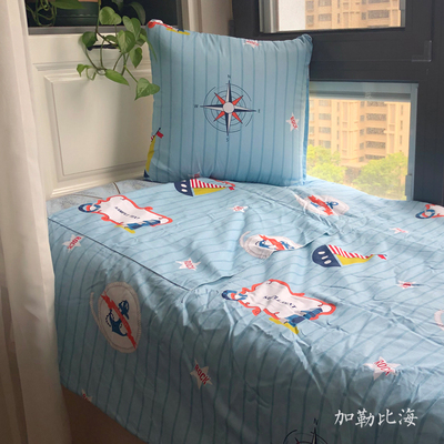 抱枕被加大午睡被汽车两用靠垫薄被全棉空调小被子多功能盖毯