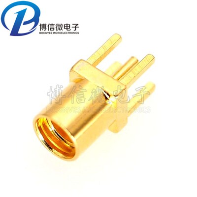 MCX-KE MCX-KWE 母座弯头直脚母头 MMCX-KWE四脚公头 焊PCB板插座