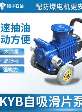 大流量防爆电动抽油泵220V380V汽油柴油甲醇自吸泵导油卸油滑片泵