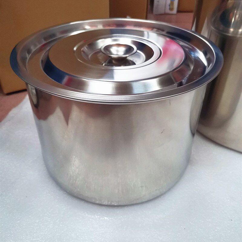 定制304/201不锈钢储水桶无耳水池桶灶台蓄水桶内耳汤桶直径35cm