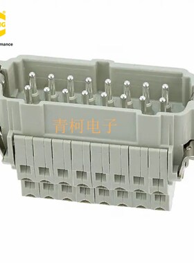 HARTING哈丁连接器09330162672 HAN 16EES-M 500V/16A 16芯16针