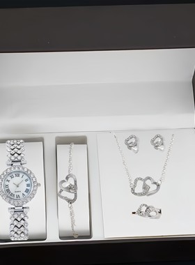 女朋友春节情人节送礼礼盒装轻奢镶钻锁骨链防水不掉色时尚锁骨链