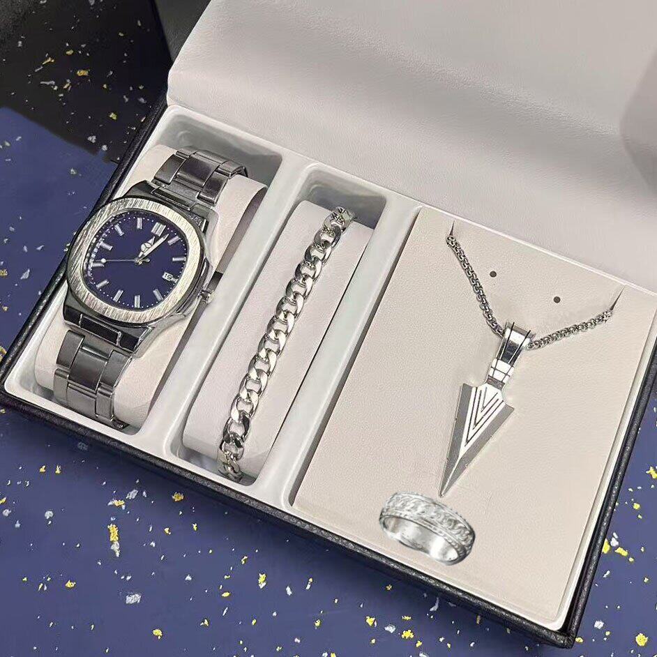 送男朋友情人节礼物高配版男士手表套装礼盒装父亲节男款仿真名表