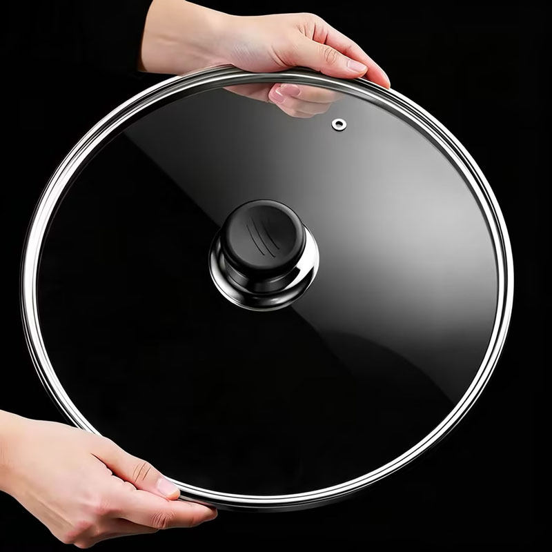 锅盖家用钢化玻璃盖耐高温通用30cm32cm炒菜锅汤锅平底锅盖子圆型图片