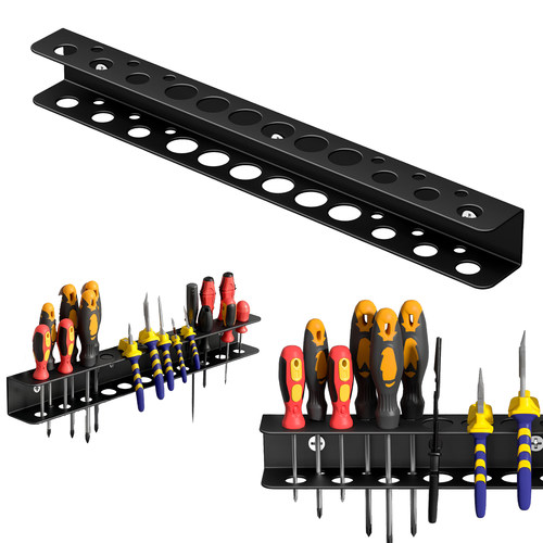 壁挂式五金店工具钳子挂墙收纳架储物架浮动工具铁艺螺丝刀置物架