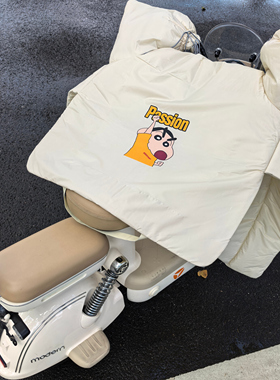 蜡笔小新passion电动车新型升级特厚双面防水防暴雨防寒挡风被