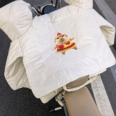 超可爱小猫小狗电动车新型升级特厚双面防水防暴雨防寒挡风被