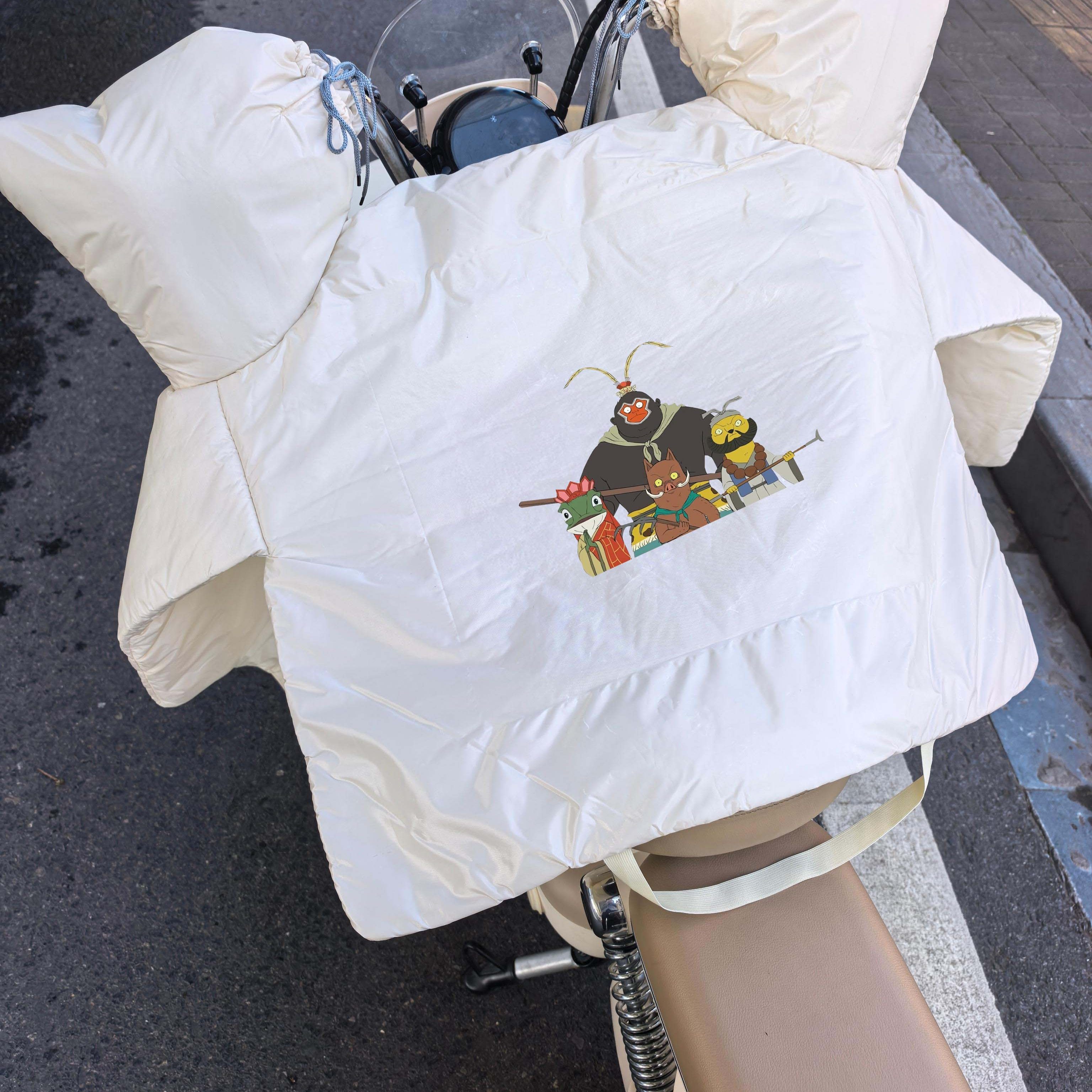 浪浪山小妖怪周边电动车新型升级特厚双面防水防暴雨防寒挡风被